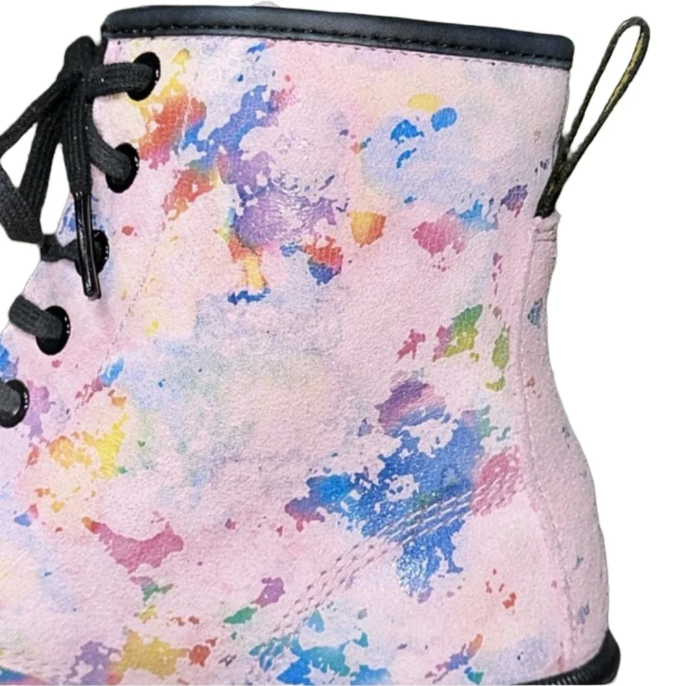 Dr. Martens Sheridan Confetti Suede High-Top Boot US 7 NEW